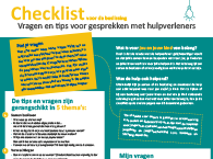 Samen beslissen - checklist (voor beslissing)