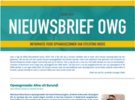 OWG nieuwsbrief zomer 2019